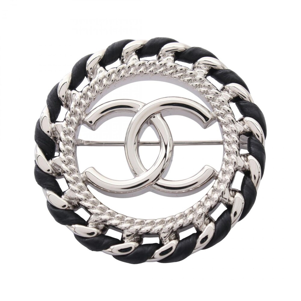 Chanel Coco Mark Circle Round Brooch #362818C10B